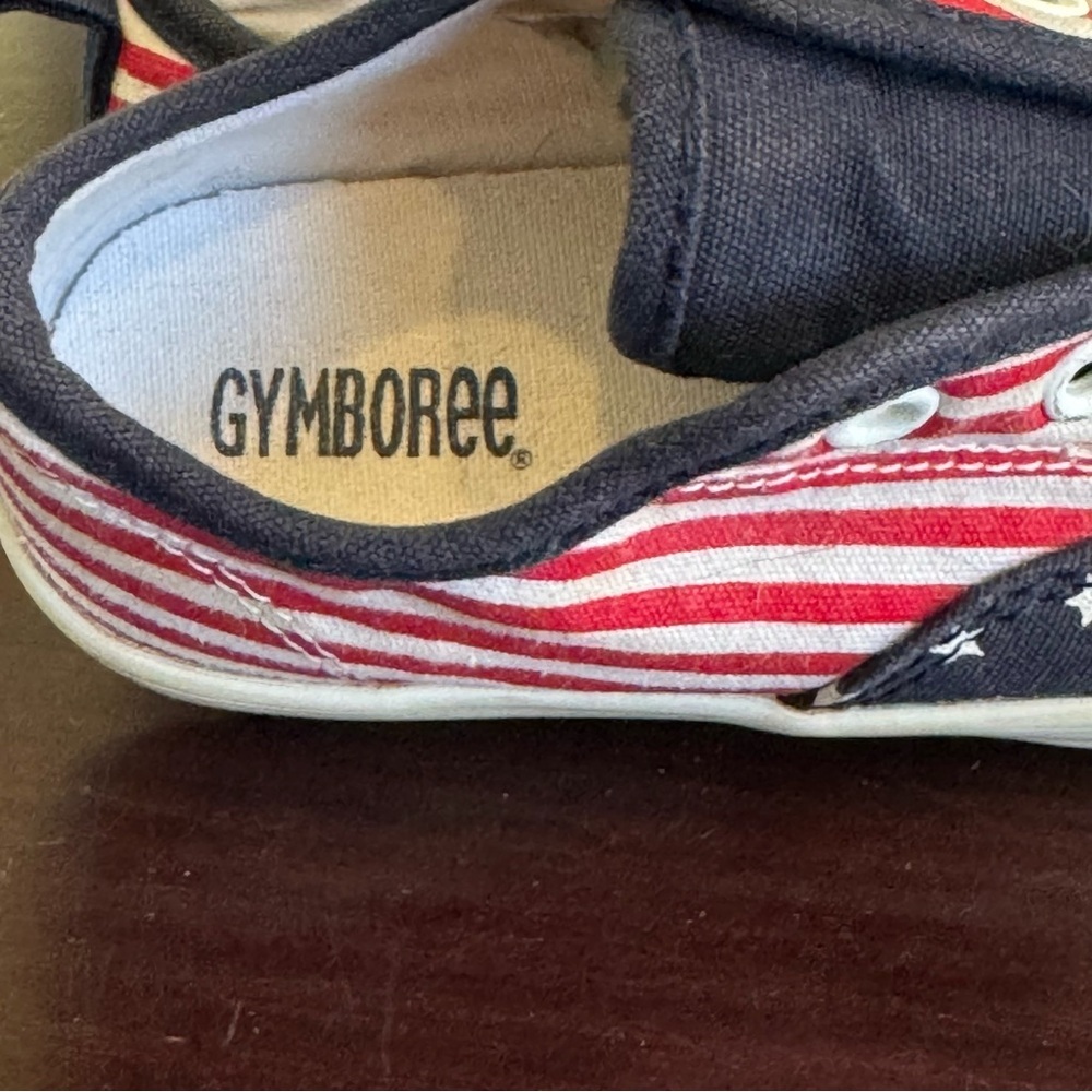 Gymboree toddler 9 Red White Blue Stars stripes patriotic flag 4th July shoes - Picture 8 of 12